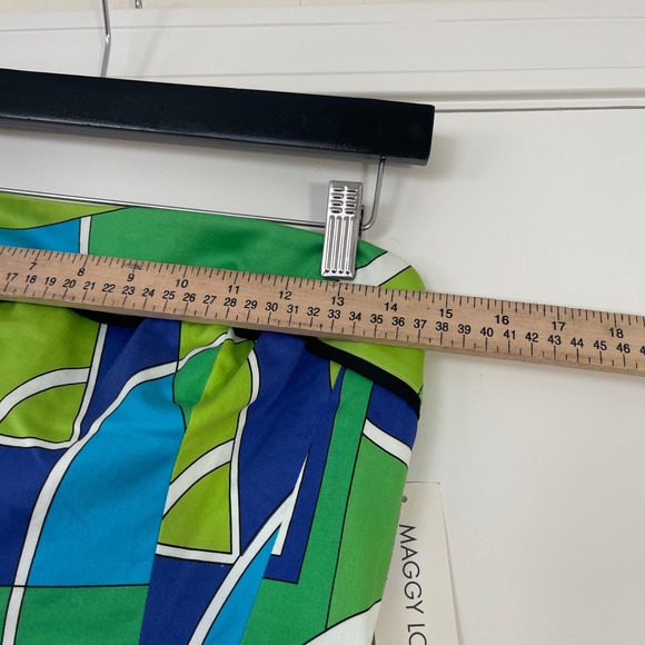 Maggy London NWT $118 Geometric Print‎ Strapless Sheath Dress Women Size 6 - Picture 6 of 7